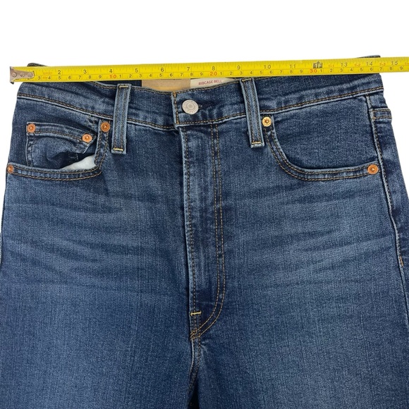 SOLD-Levi's Super-High Rise Ribcage Bell Flare Blue Jeans Women’s NWT Size 29X32 - Picture 12 of 16